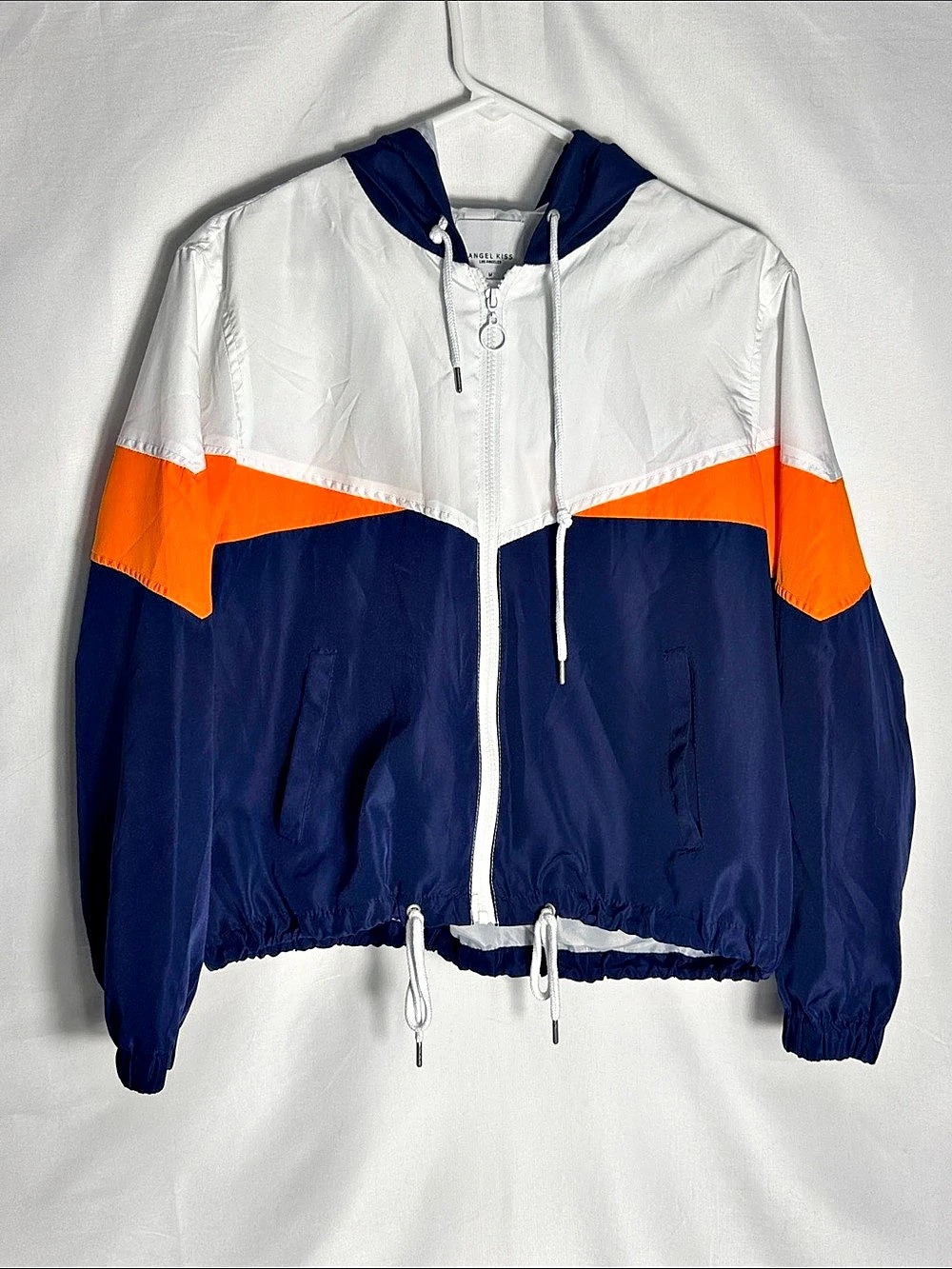 Angel Kiss Los Angeles Color Block Windbreaker Size Medium